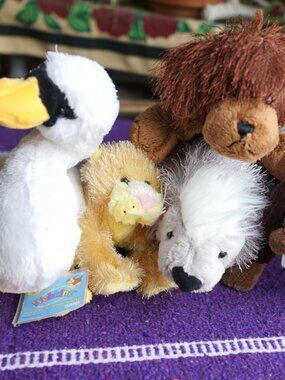 5 Brand New with tags and codes Ganz Webkinz stuffed animals